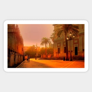 Early Sunday Morning Seville Sticker